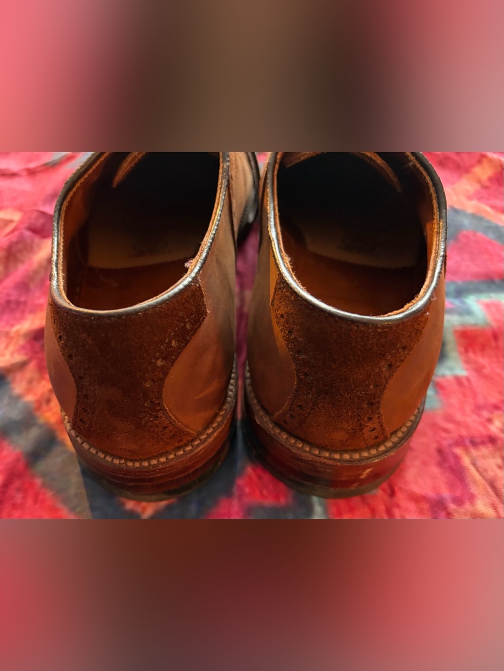Alden Smooth & Reverse Tobacco Chamois Saddle Shoes - Men’s Size 10.5 E - Picture 4 of 6